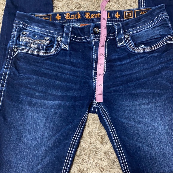 SOLD EUC Rock Revival Axteen Skinny Jean size 29 - Picture 6 of 8